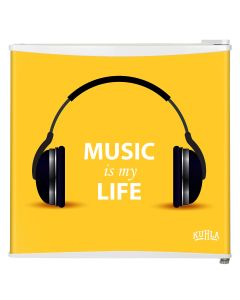 43L Table Top Fridge, Yellow Music – DESIGN COLLECTION